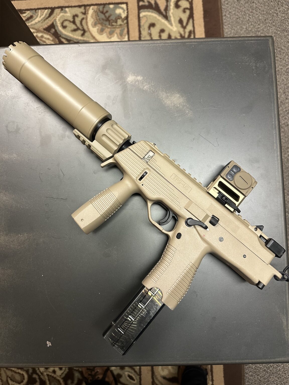 B&T TP9 SBR COYOTE TAN /TP9 SUPPRESSOR PACKAGE (Optic sold separately ...