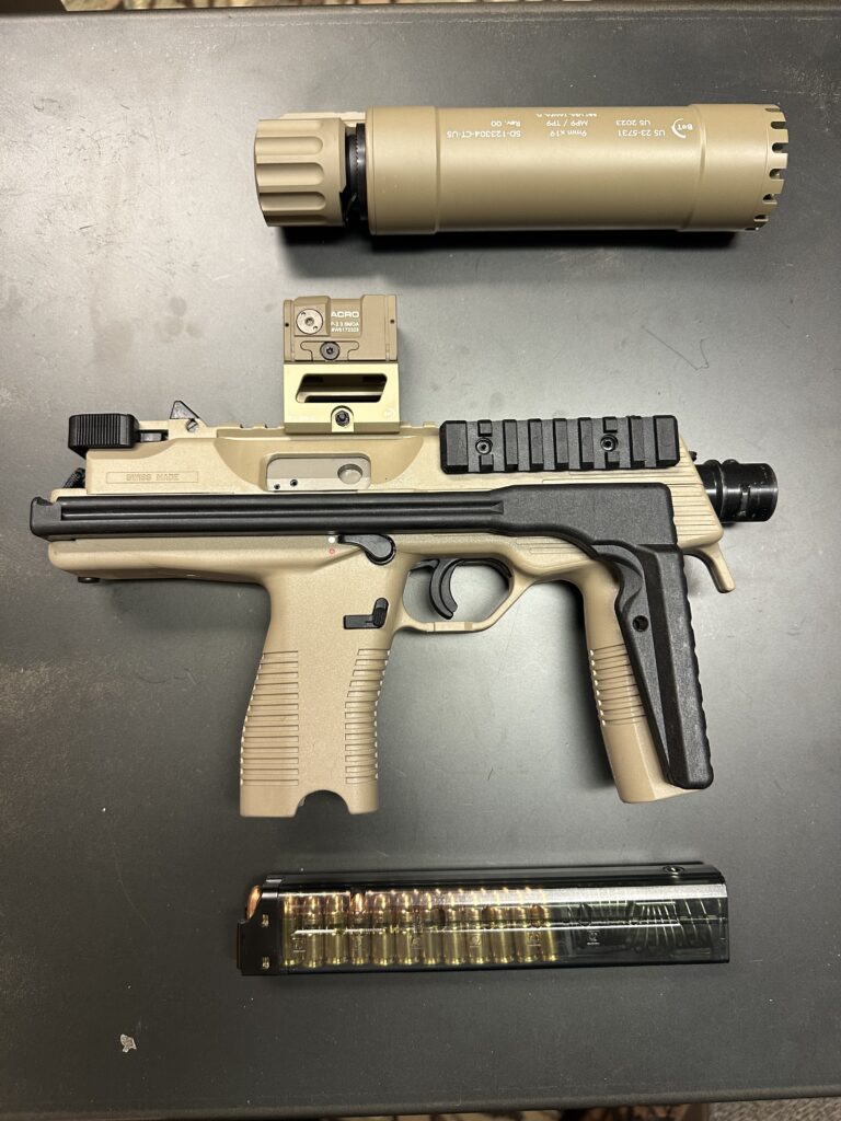 B&T TP9 SBR COYOTE TAN /TP9 SUPPRESSOR PACKAGE (Optic sold separately ...