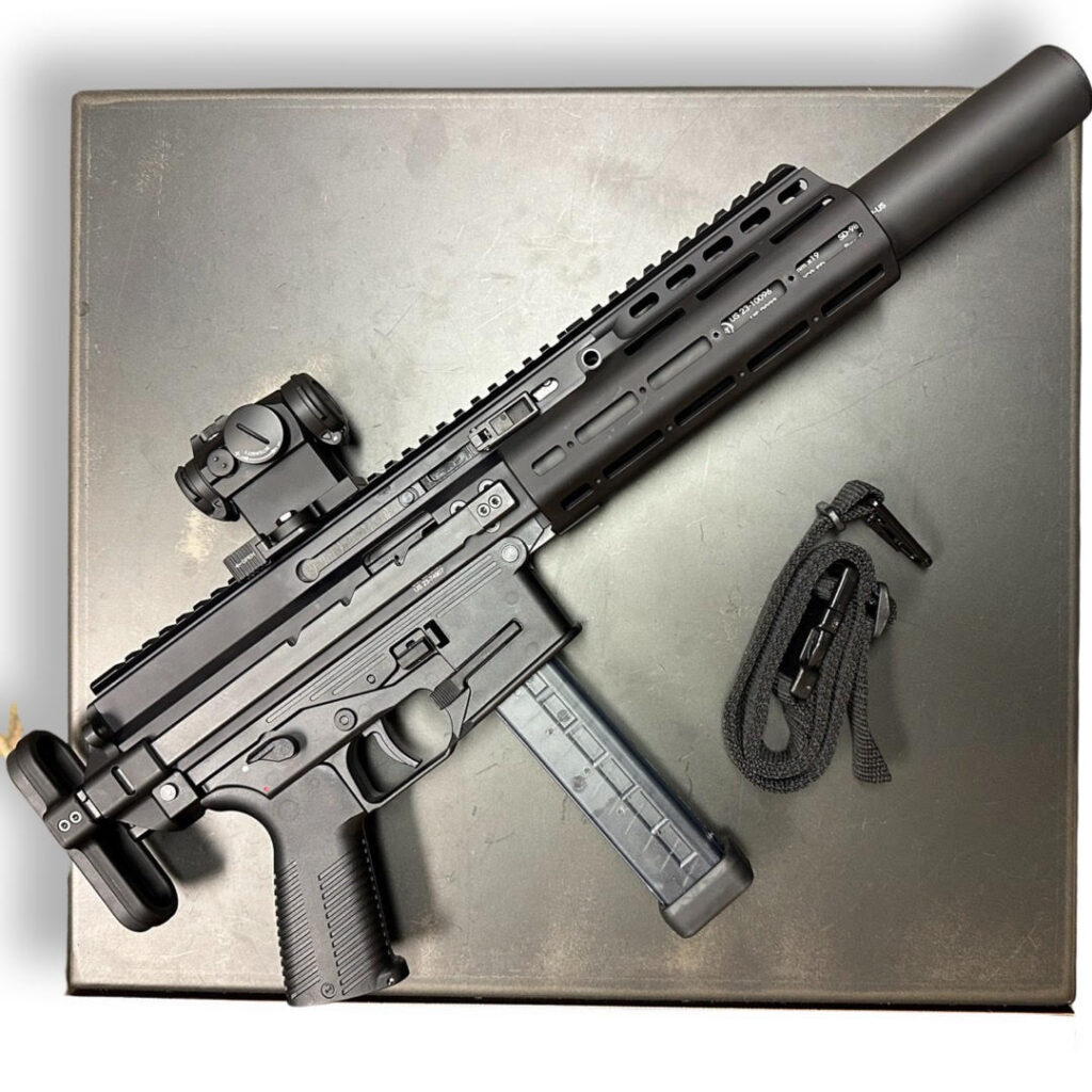 B&T APC9-SD SBR With Telescopic Stock & Full Size 12” RBS Suppressor ...