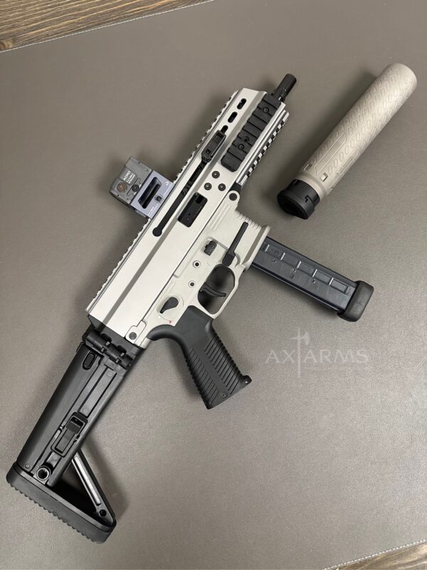 B&T APC9 PRO Anodized Swiss Sniper Grey SBR with Billet Receiver - Image 3