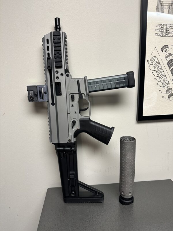 B&T APC9 PRO Anodized Swiss Sniper Grey SBR with Billet Receiver - Image 7