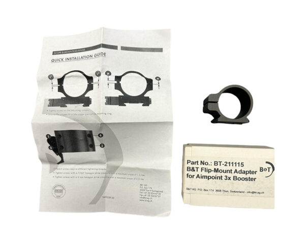 B&T Flip-Side Adaptor Ring for use with B&T Flip-Side QD NAR Mount Base For Aimpoint® 3x and 6x Booster BT-211115 - Image 4