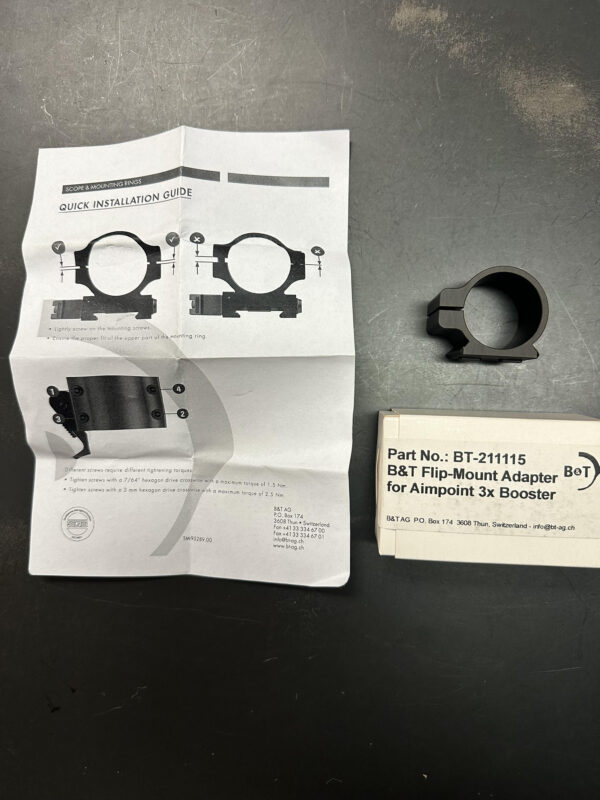 B&T Flip-Side Adaptor Ring for use with B&T Flip-Side QD NAR Mount Base For Aimpoint® 3x and 6x Booster BT-211115 - Image 2