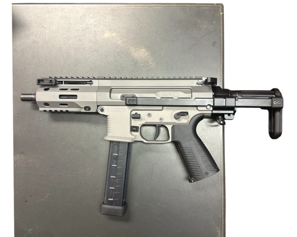 B&T Swiss Grey Anodized SPC9 PDW SBR - Image 4