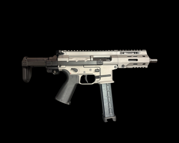 B&T Swiss Grey Anodized SPC9 PDW SBR - Image 3