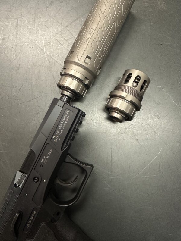 B&T COMPLETE Pistol HUB With M13.5x1 LH Piston, Compatible with all B&T PRINT-X Suppressors. SD-145684 - Image 4