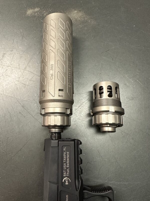 B&T COMPLETE Pistol HUB With M13.5x1 LH Piston, Compatible with all B&T PRINT-X Suppressors. SD-145684